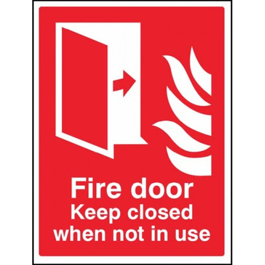 Fire door Keep closed when not in use (1076)