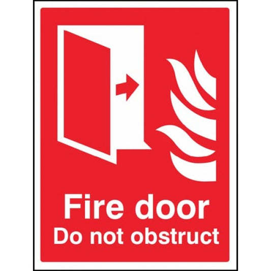 Fire door Do not obstruct (1077)
