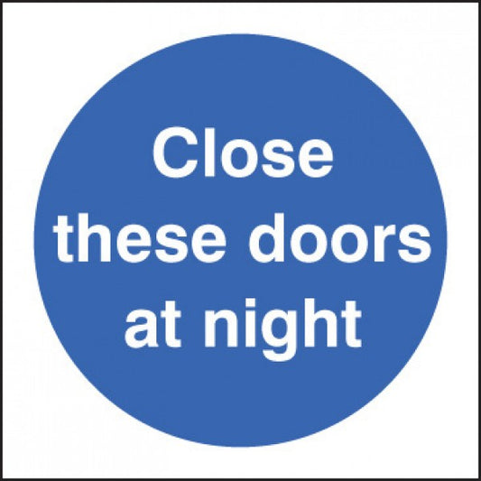 Close these doors at night (1611)
