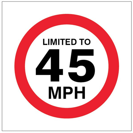 Limited to 45mph (1819)