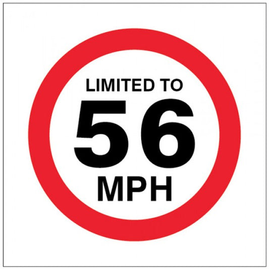 Limited to 56mph (1821)