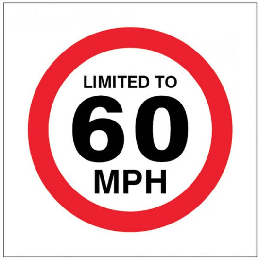 Limited to 60mph (1823)