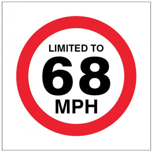 Limited to 68mph (1824)