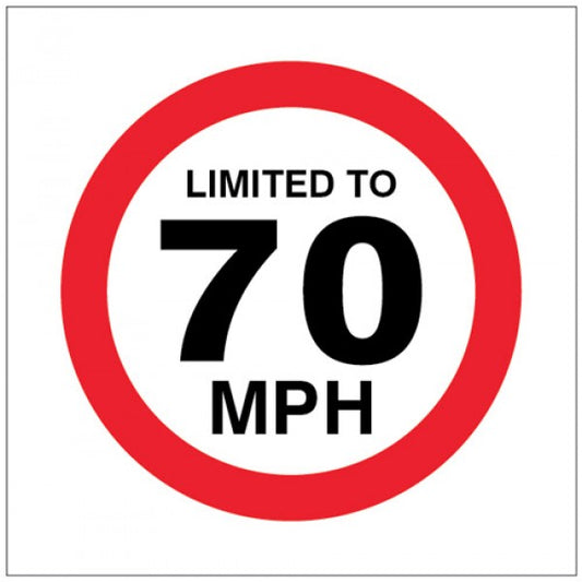 Limited to 70mph (1825)