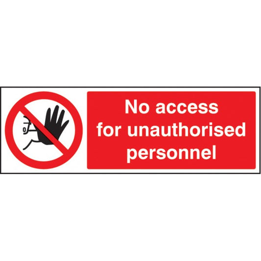 No access for unauthorised personnel (3205)