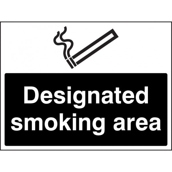 Designated smoking area (white/black) (3247)