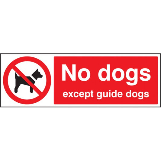 No dogs except guide dogs (3603)