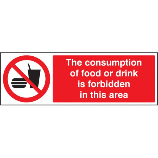 Consumption of food or drink is forbidden in this area (3631)