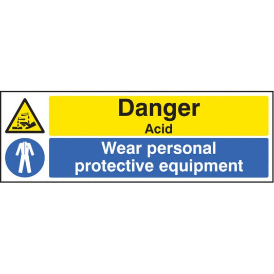 Danger acid wear PPE (4266)