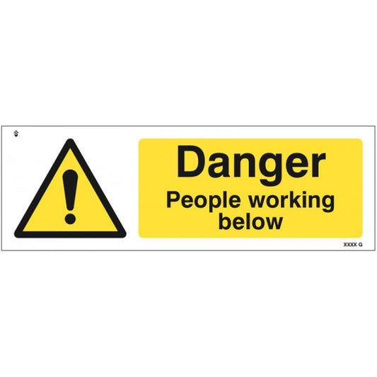 Danger people working below (4336)