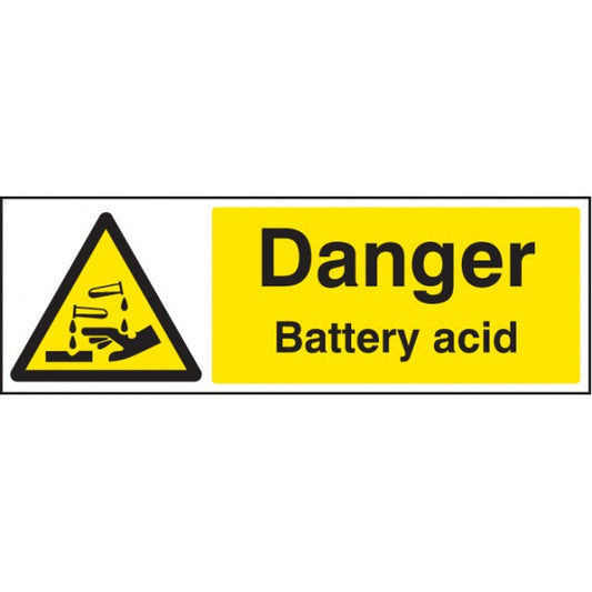 Danger battery acid (4407)