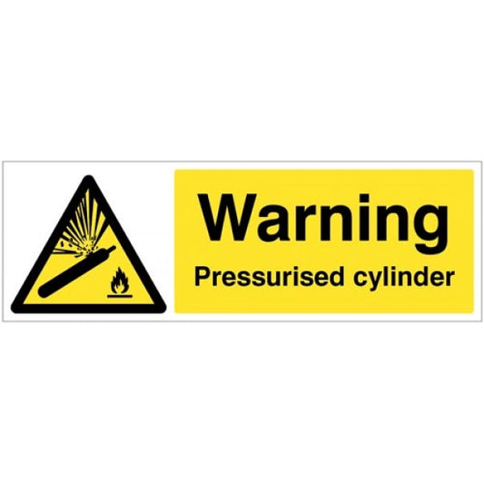 Warning Pressurised cylinder (4520)