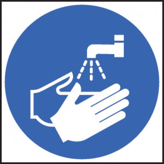 Wash hands symbol (5409)
