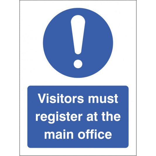 Visitors must register at the main office (5461)