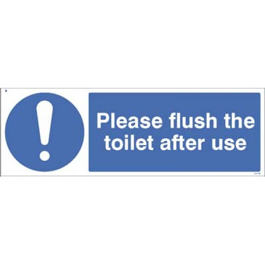 Please flush the toilet after use (5487)