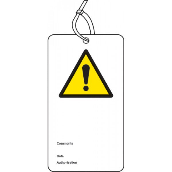 ! double sided safety tags (pack of 10) (5064)