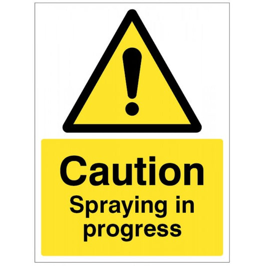 Caution Spraying in progress (5507)