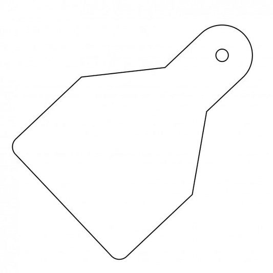 Plain ID Wide Flag Tags (Pack of 20) White 100x65 (5155)