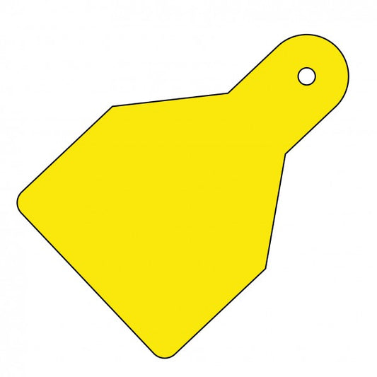 Plain ID Wide Flag Tags (Pack of 20) Yellow 100x65 (5159)
