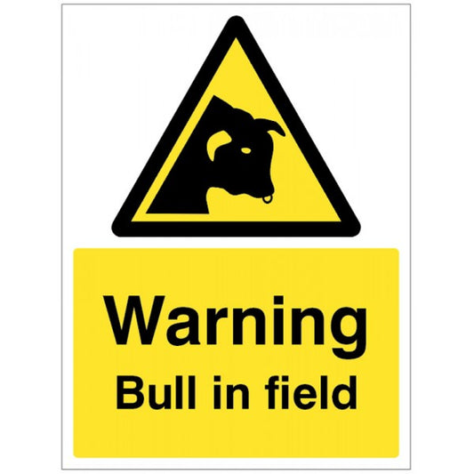 Warning Bull in field (5516)