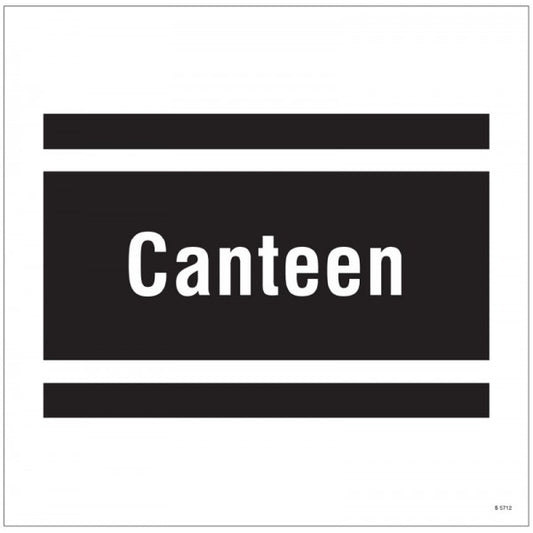 Canteen, site saver sign 400x400mm (5712)
