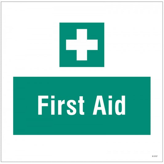 First aid, site saver sign 400x400mm (5727)