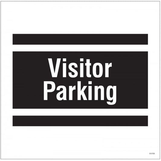 Visitor parking, site saver sign 400x400mm (5733)