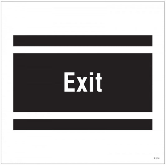 Exit, site saver sign 400x400mm (5736)