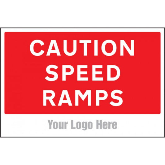 Caution speed ramps, site saver sign 600x400mm (5768)