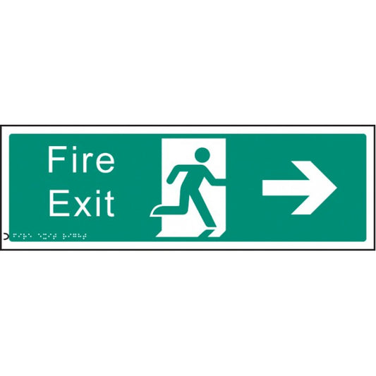 Braille - Fire exit right (6186)
