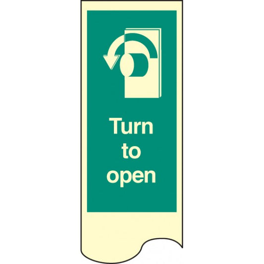 Door plate - turn to open left photo rp (8230)