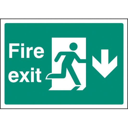 Fire exit down - A4 rp (8392)