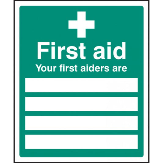 Your first aiders are (6004)