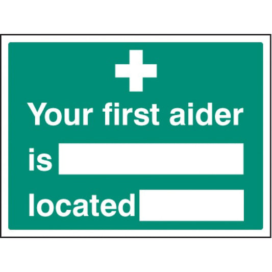 Your first aider is located (6038)
