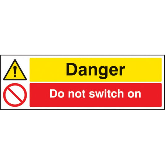 Danger do not switch on (6277)
