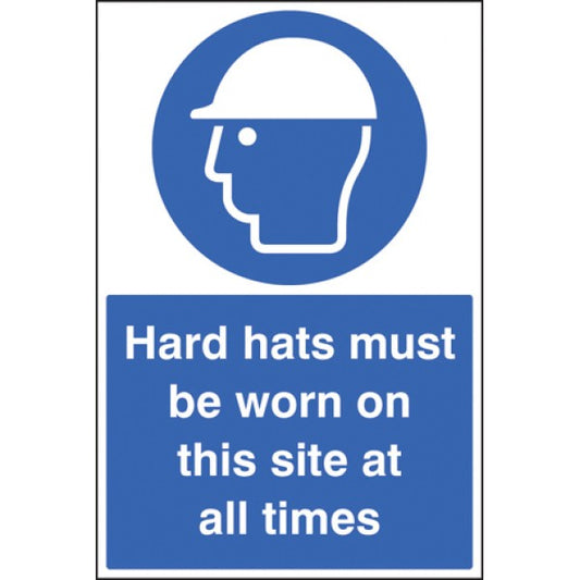 Hard hats must be worn on this site at all times (6401)