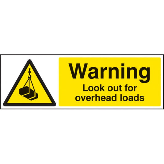 Warning look out for overhead loads (6418)