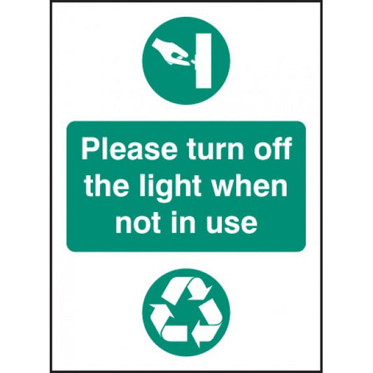 Please turn off light when not in use (6621)