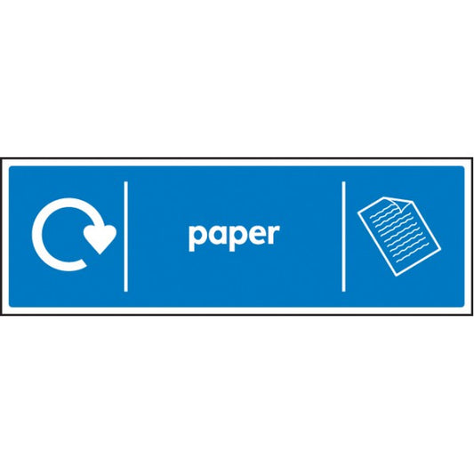 WRAP Recycling Sign - Paper (6634)