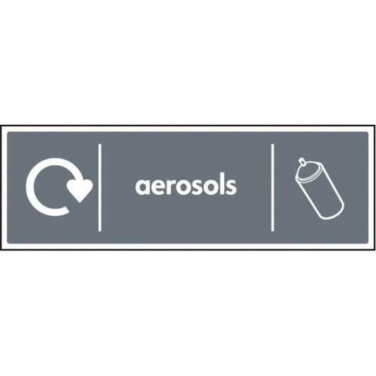 WRAP Recycling Sign - Aerosols (6649)