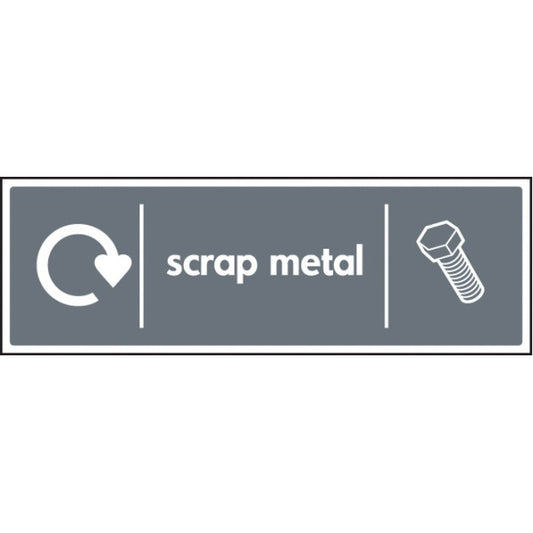 WRAP Recycling Sign - Scrap metal (6650)