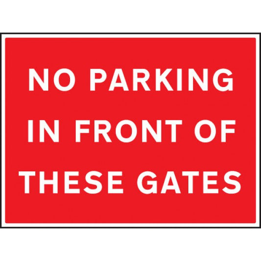 No parking in front of these gates (7517)
