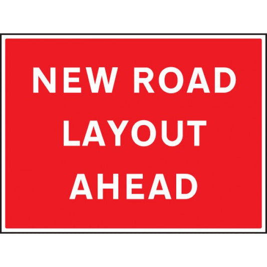 New road layout ahead (7541)
