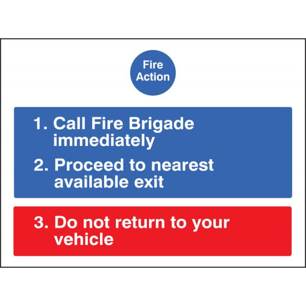 Fire action for car parks (7565)