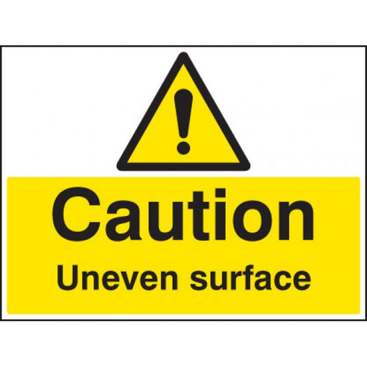 Caution uneven surface (7612)