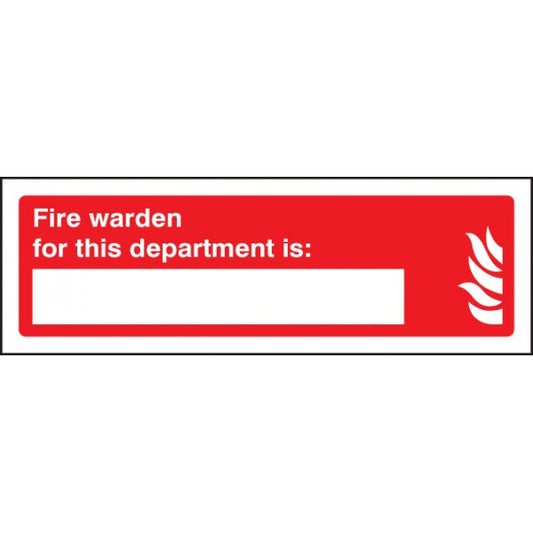 Fire warden for this department is (1034)