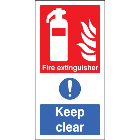 Fire extinguisher keep clear (multi purpose) (1056)