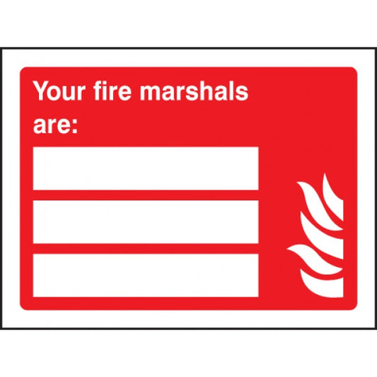 Your fire marshals are (space for 3 people) (1060)