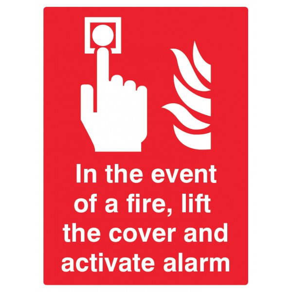 In the event of a fire lift the cover and activate alarm (1079)