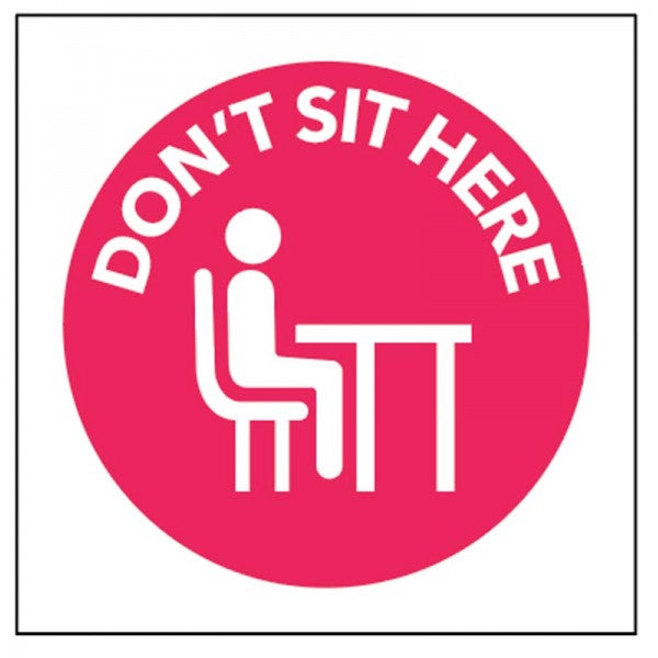 Don't sit here sticker (1081)